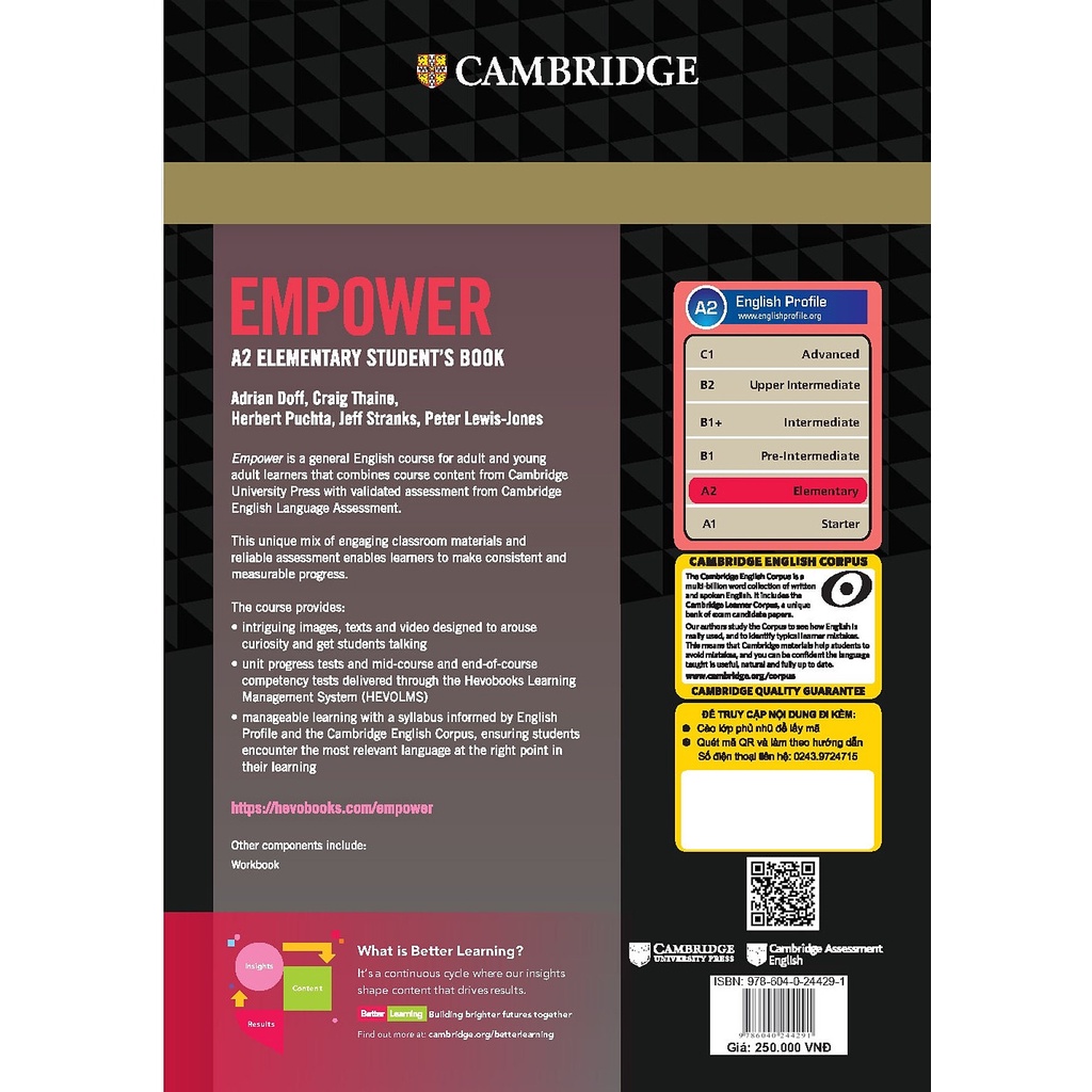 Sách - Empower A2 Elementary Student's Book with Online Access