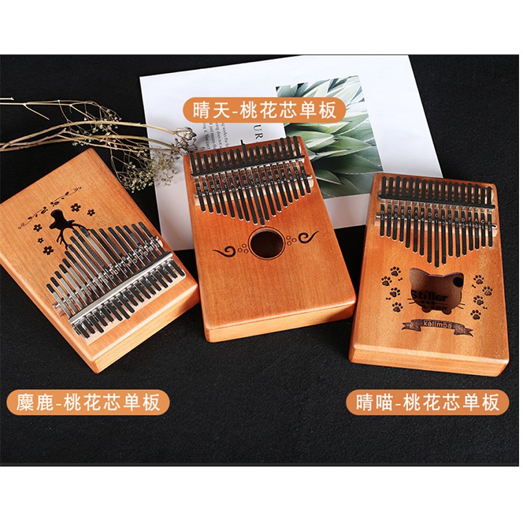 ( HÀNG CÓ SẴN ) Đàn Kalimba 17 phím Stiller Gỗ Xanh Lá Trơn Tặng kèm kèn Dream Walker Limited Edition