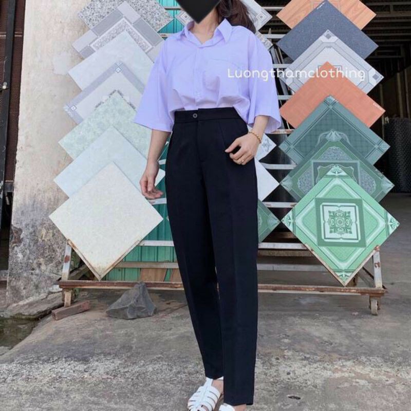 [RẺ VÔ ĐỊCH Quần Baggy Tây Đi Học Đi (Quần Baggy Nữ Đẹp)