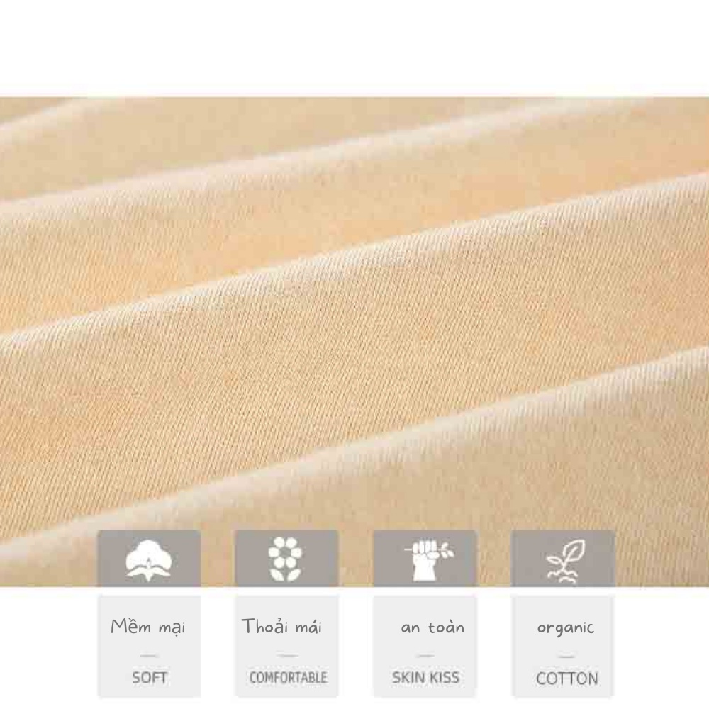 [CAO CẤP]Body dài liền thân cho bé sơ sinh, bodysuit dài tay hè thu cotton ORGANIC 100% cho bé từ 3-14kg