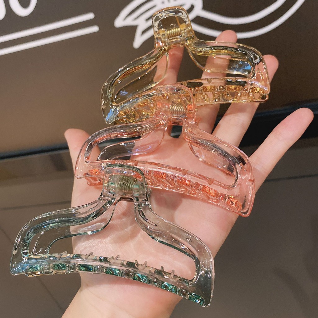 Kẹp tóc, cặp tóc hình cung trong suốt thời trang Hàn Quốc Gommiecorner