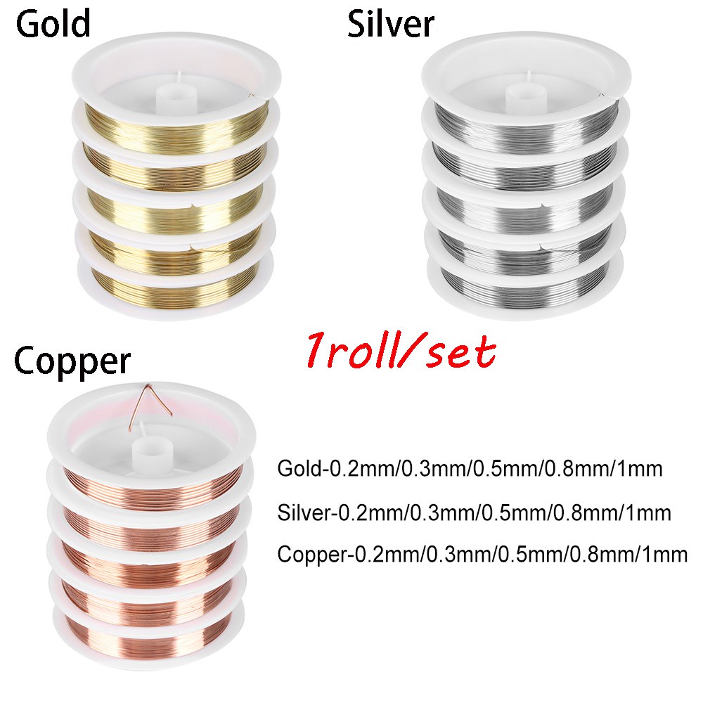 Cuộn Dây Đồng 15g Làm Trang Sức Thủ Công|Chuỗi Hạt Tự Làm Mạ