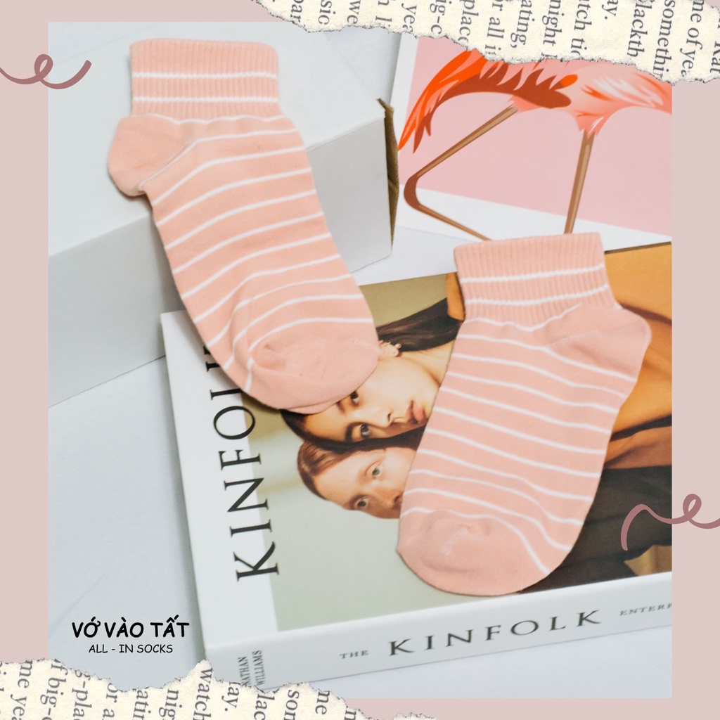 TẤT VỚ CỔ NGẮN NỮ HỒNG XINH XẮN