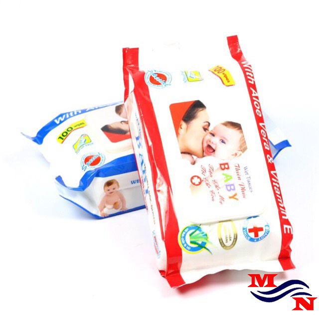 Combo 3 gói khăn giấy ướt 100 miếng baby thiên phúc GDA106