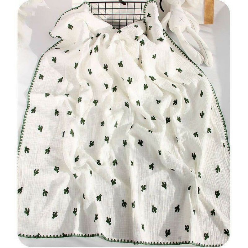 Chăn xô 2 lớp bo viền - chăn đắp cho bé thoáng khí mùa hè