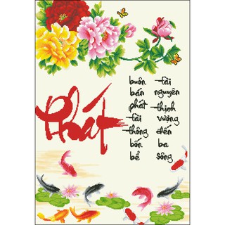 Tranh thêu chữ thập phat 4