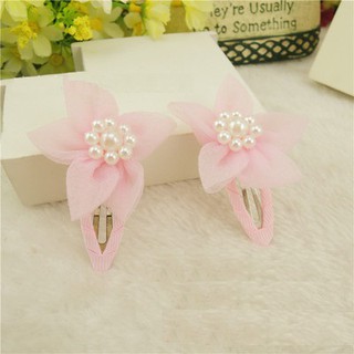 Một cặp kẹp tóc handmade voan dễ thương cute cho bé
