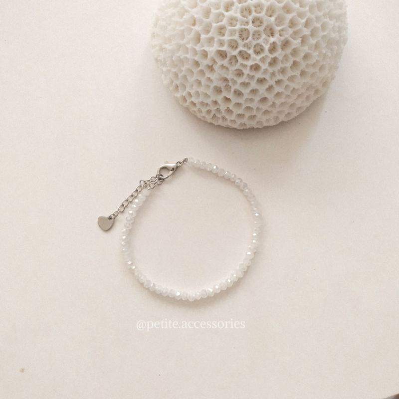 Vòng tay lắc tay Moonstone thiết kế basic phong cách hàn quốc