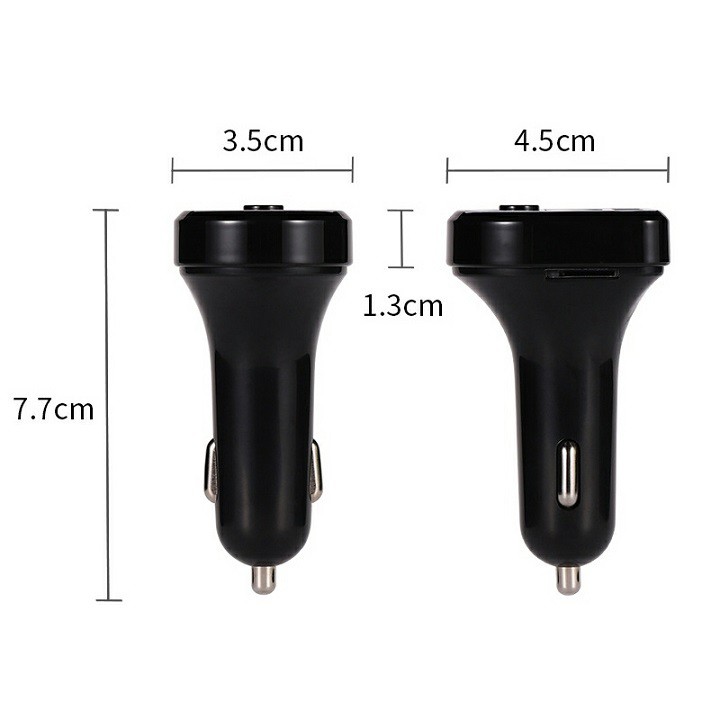 Tẩu Sạc Ô Tô 3.1A Kiêm Nghe Nhạc MP3 BTE5 Kết Nối Điện Thoại Qua Bluetooth Kết Nối Dàn Âm Thanh Trên Xe Qua Sóng FM