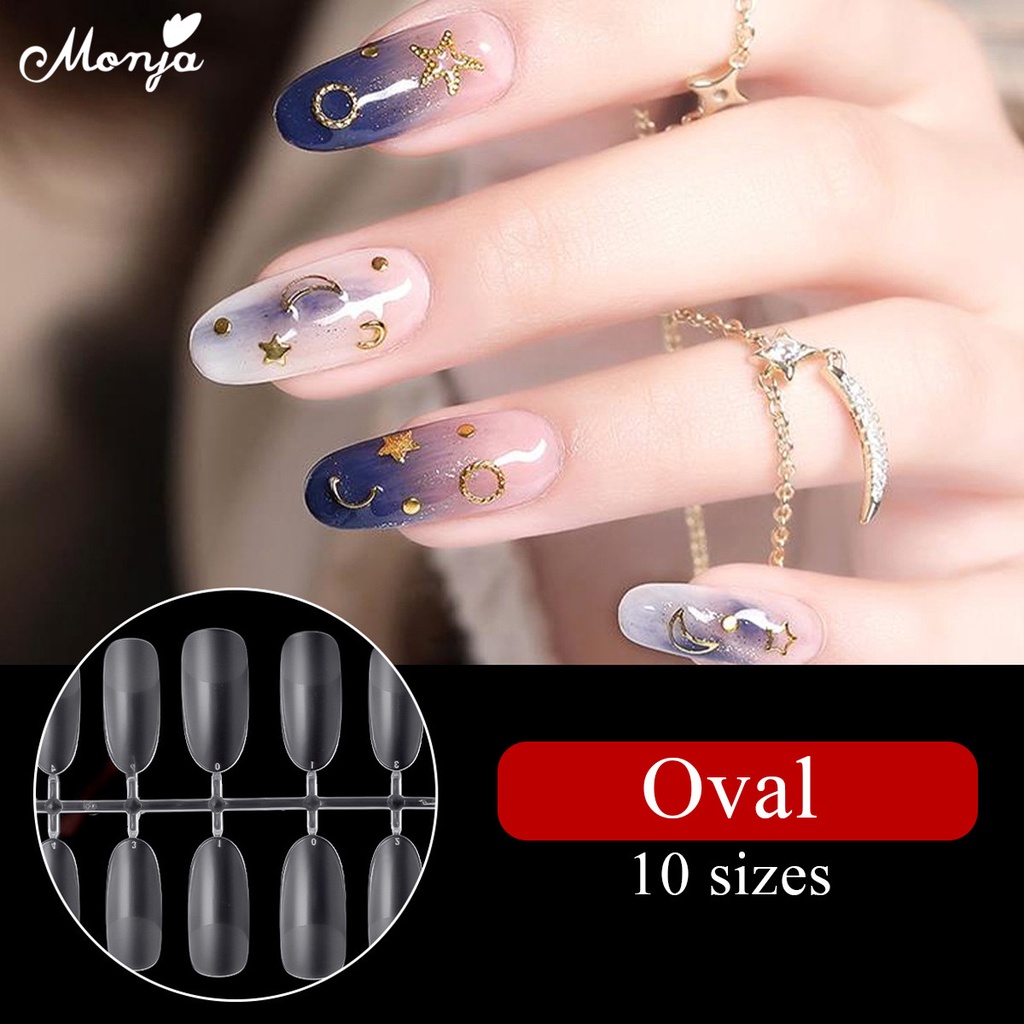MONJA Bộ 120/240 Móng Tay Giả Làm Nail Chuyên Dụng
