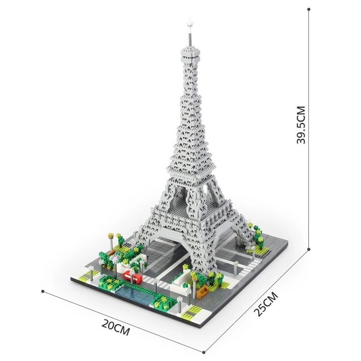 3360 CT - ĐỒ CHƠI XẾP HÌNH LẮP RÁP Mô Hình Tháp Paris KIẾN TRÚC KỲ QUAN THẾ GIỚI, Mô Hình Tháp EIFFEL