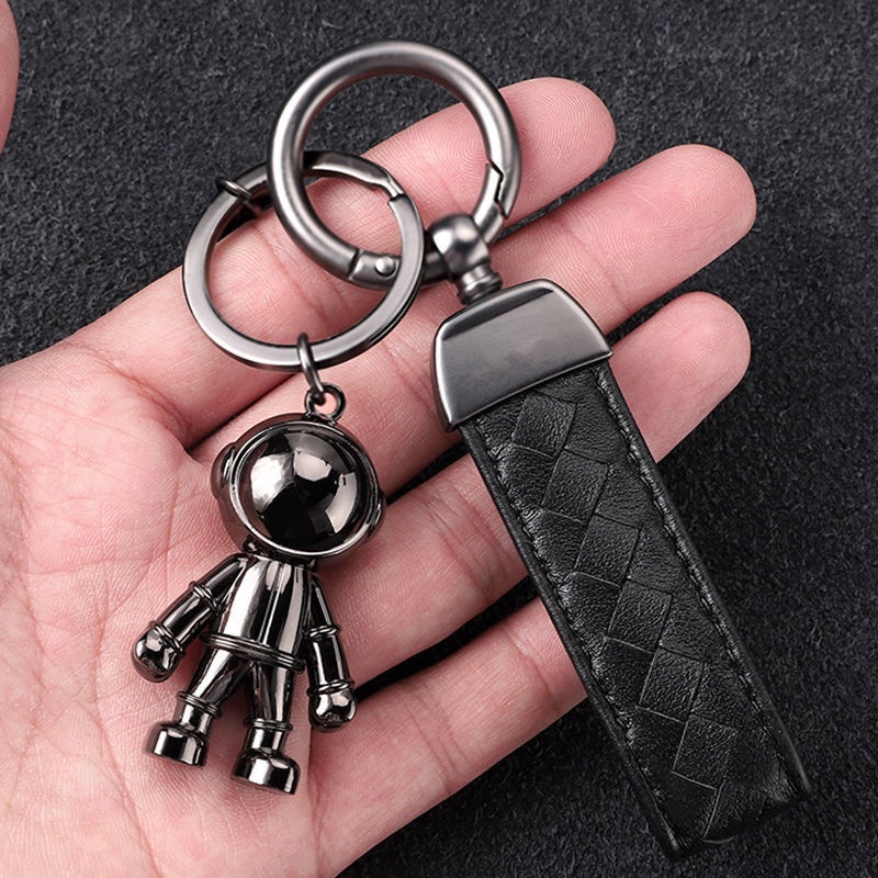 Móc khoá Phi Hành Gia Dây Da cao cấp