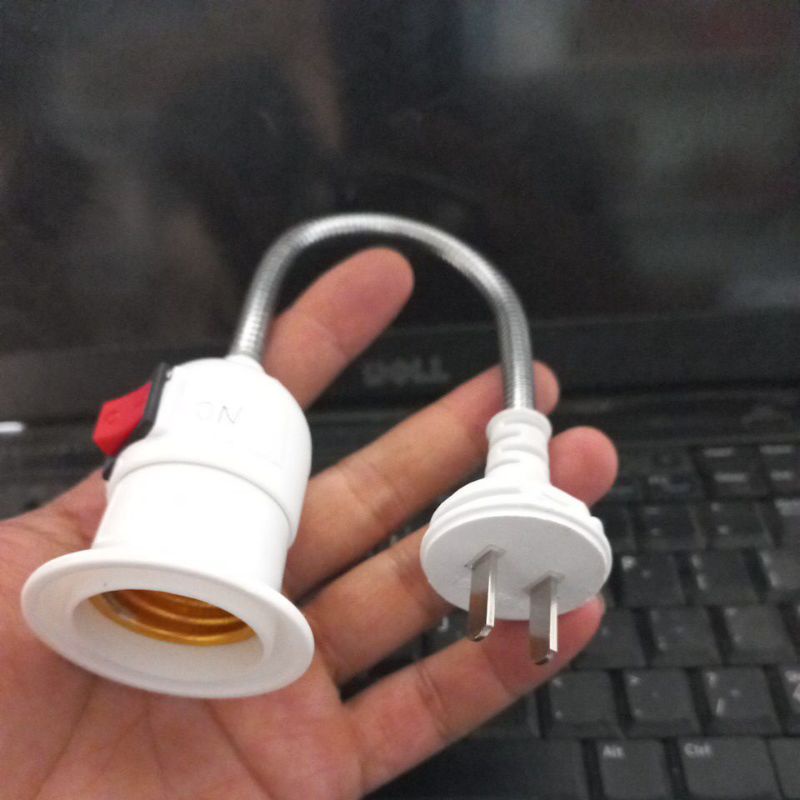 Đui đèn uốn dẻo có công tắc