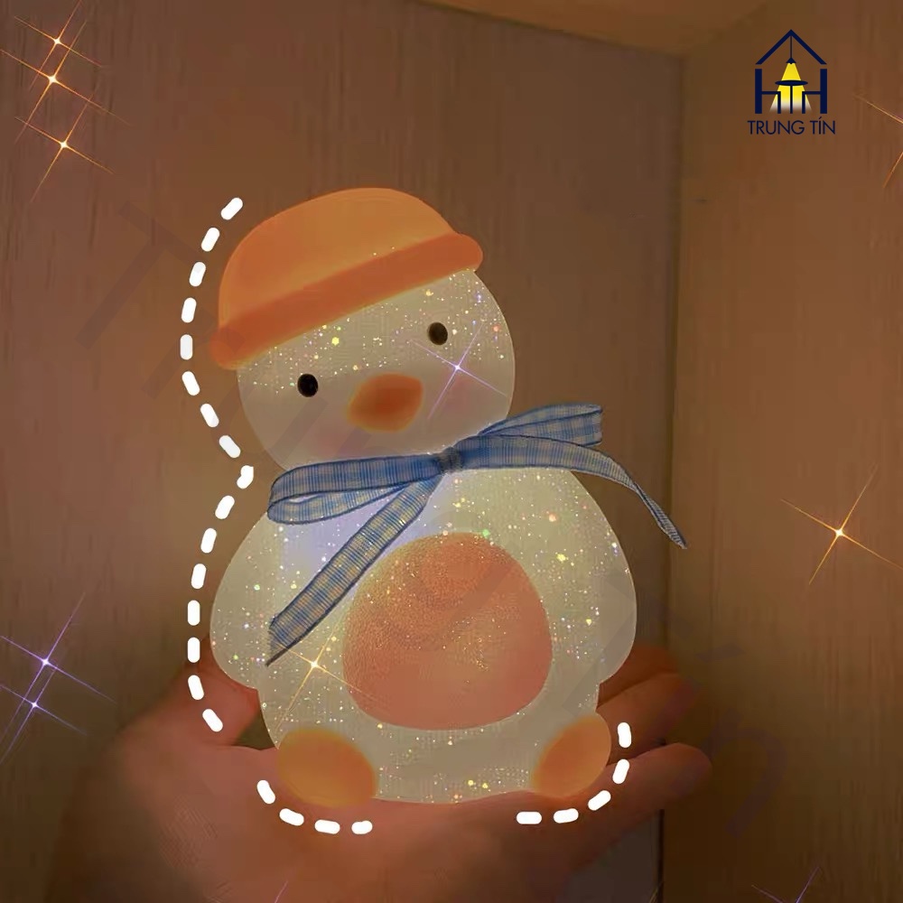 Đèn LED hình con vịt trang trí decor phòng ngủ tiện dụng làm quà tặng NOEL , lễ , TẾT Sundecor