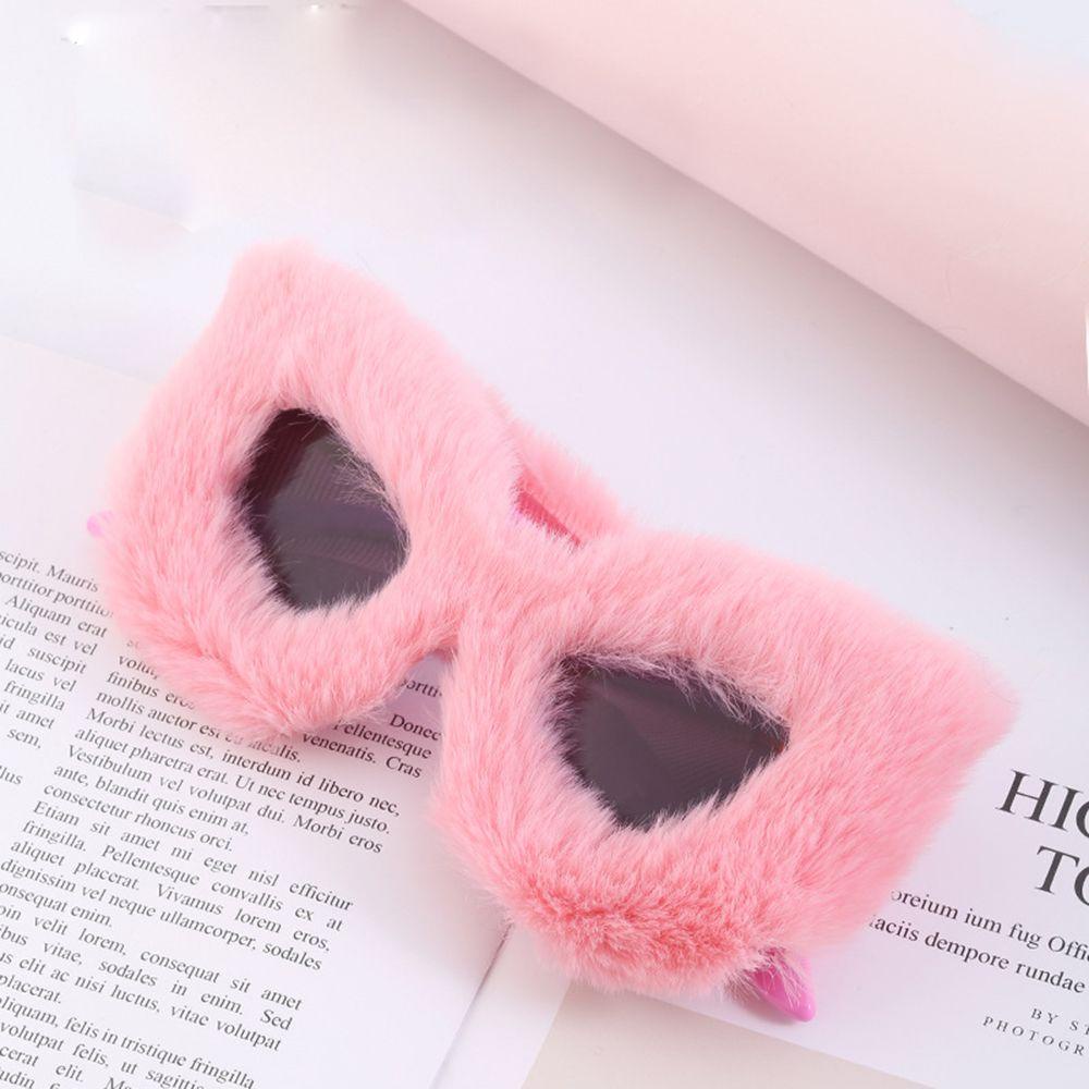 Gọng Kính Lông Cừu Trang Trí Thủ Công Phong Cách Punk