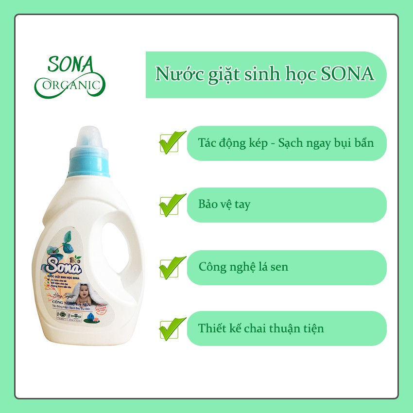 NƯỚC GIẶT SINH HỌC SONA 3,2kg