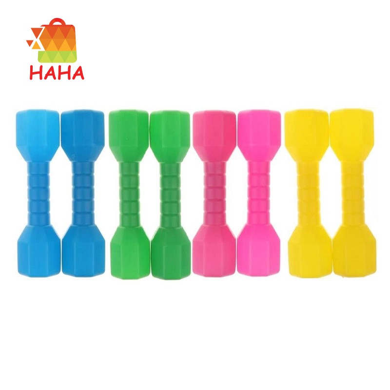 4 Pair Plastic Lightweight Dumbbell Fitness Exercise Kids Sports Toy