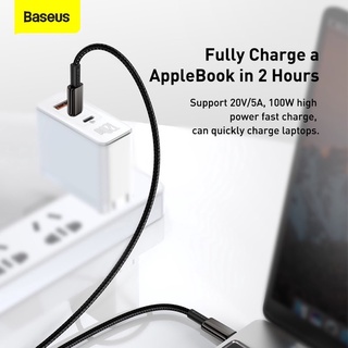Cáp 2 đầu USB Type C 100W Baseus Tungsten Gold Fast Charging Data Cable Type-C to Type-C