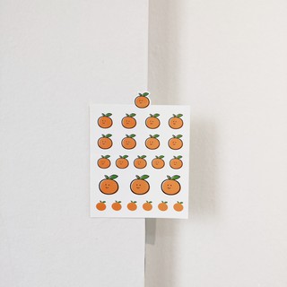 Sticker Dán Trang Trí Sổ, Đồ Dùng Hình Quả Cam