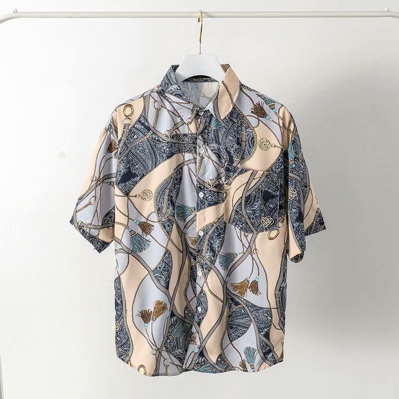 Hawaiian Style Short Sleeve Shirt For Men