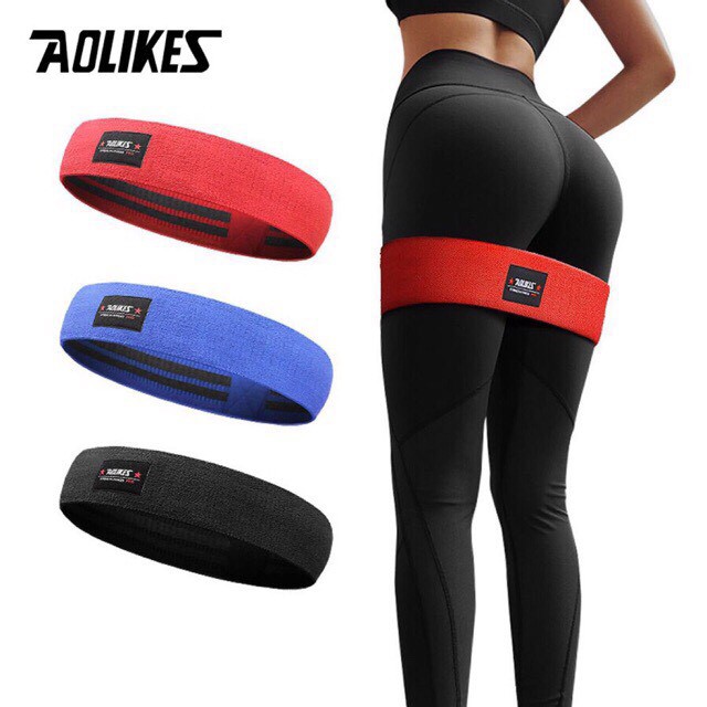 Dây mini band, Kháng lực chân mông Aolikes, Phụ kiện gym chính hãng A3603