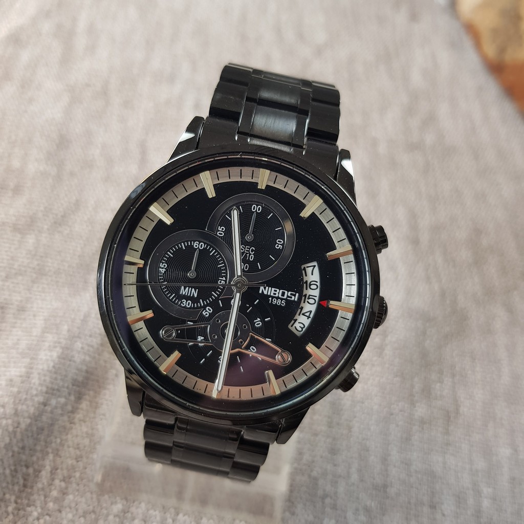 [Tặng vòng tay] Đồng hồ nam NIBOSI chính hãng NI2309-1.04 Fullbox dây đeo hợp kim cao cấp không gỉ