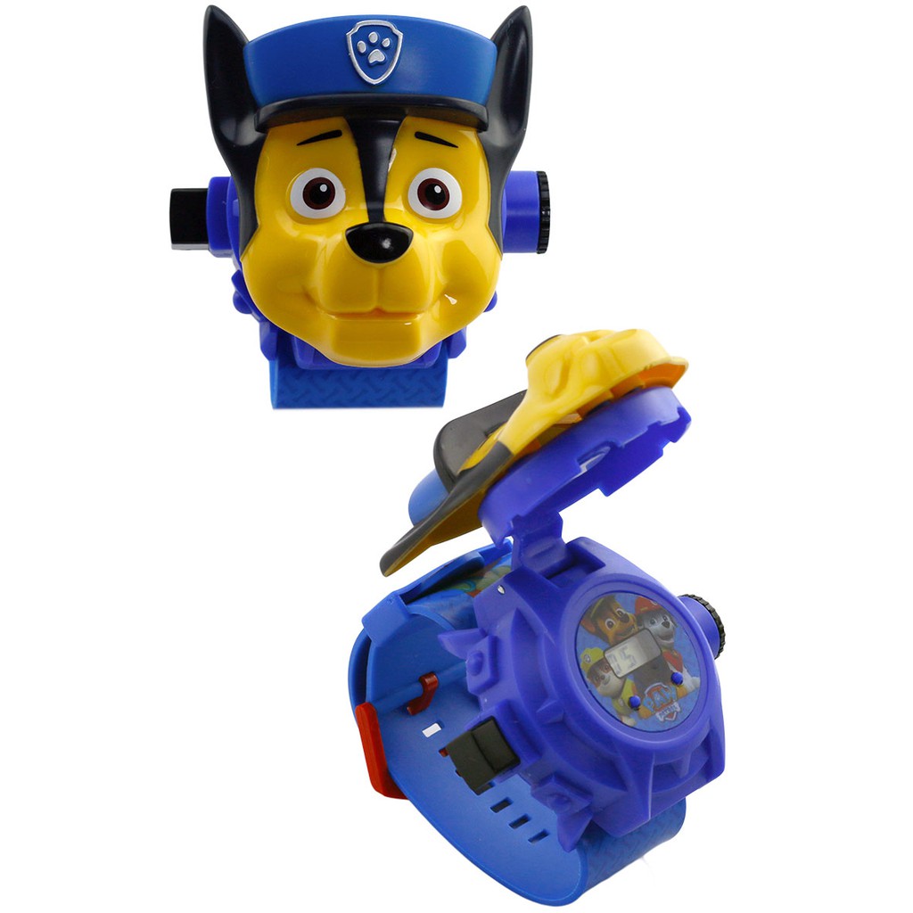 Đồng hồ điện tử chiếu 24 hình chú chó cứu hộ paw patrol cho bé trai