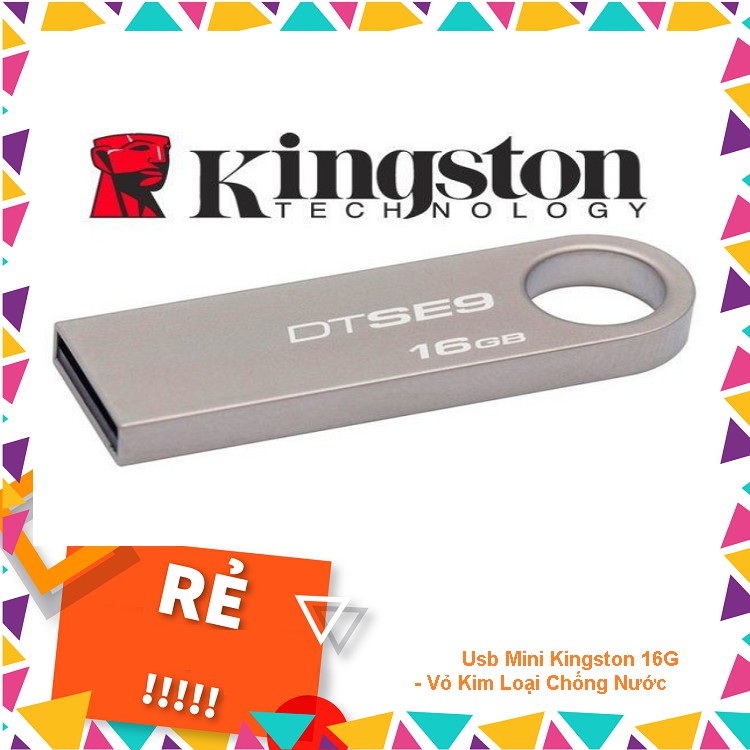 Usb Mini Kingston 16G - USb Móc Chìa Khóa Nhỏ Gọn Tiện Lợi - Vỏ Kim Loại Chống Nước - Chống Va Đập(bảo hành 12 tháng)