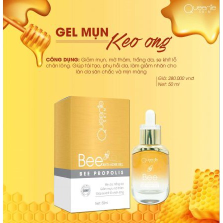 Gel Mụn Keo Ong Giảm Mụn 24h QUEENIE SKIN - HÀNG CHÍNH HÃNG