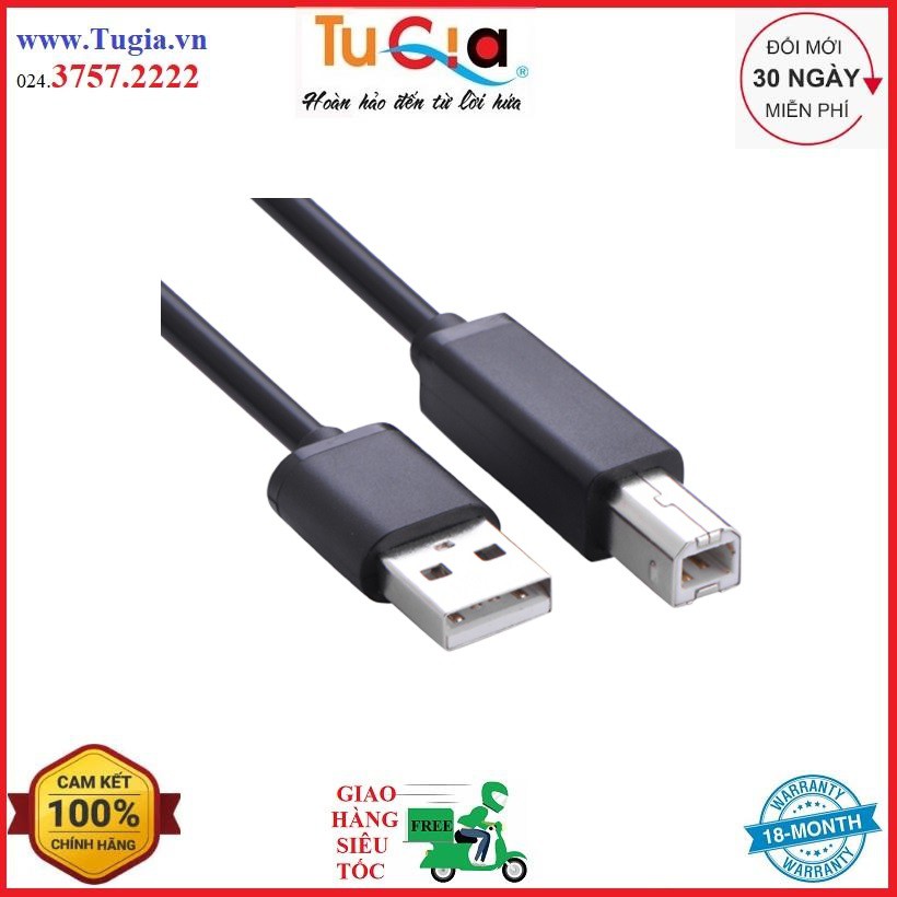 Cáp usb 2.0 to máy in chính hãng Ugreen dài 3m 10328