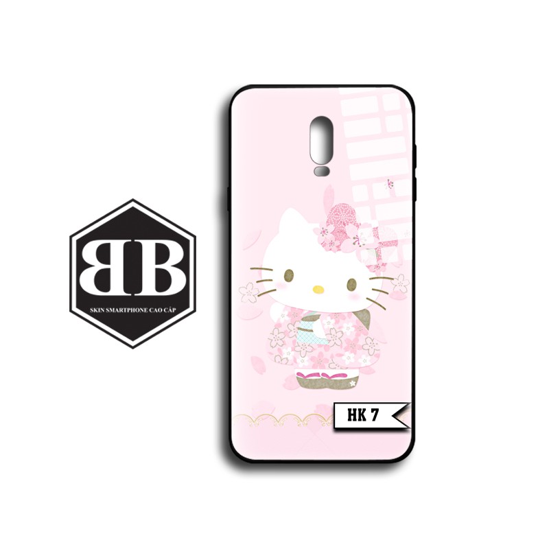 Ốp lưng kính cường lực SAMSUNG J7 PRO / J7 PRIME / J7 2016 J710 / J7 PLUS / J7 2015 J700 hình hello kitty đáng yêu