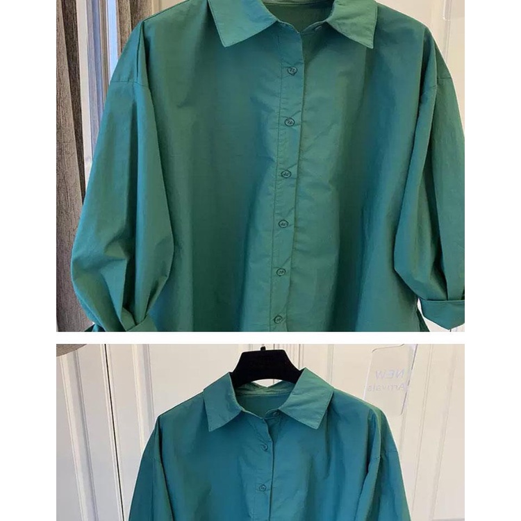 Áo Sơ Mi Tay Dài Dáng Rộng Màu Hồng Phong Cách Pháp Cổ Điển Thời Trang Xuân Thu Cho Nữ