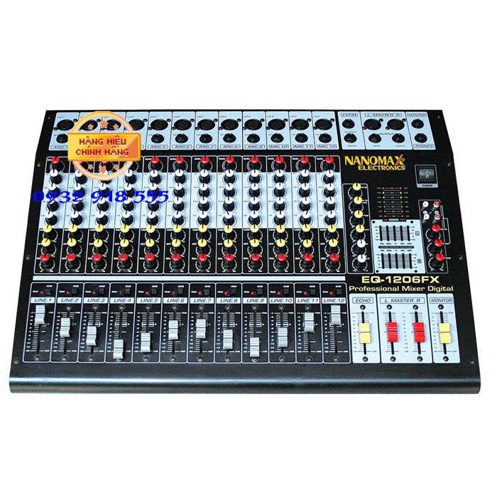 Bàn Mixer Nanomax EQ1206 FX Bàn trộn âm thanh mixer