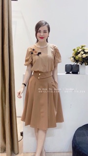 Chân váy xoáy xếp ly CVS012193