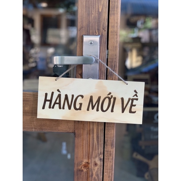 HCM | Bảng gỗ treo cửa decor, Bảng gỗ treo cửa thông báo LUXI DECOR HCM
