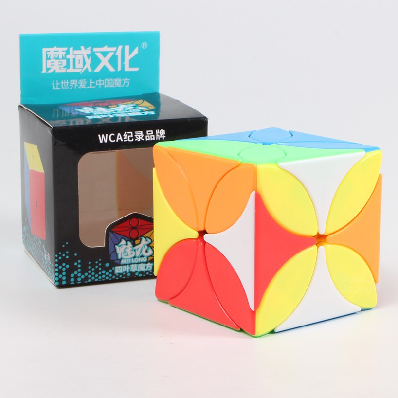 Rubik Biến Thể Four Leaf Clover Cube Cỏ 4 Lá Stickerless Rubic Đồ Chơi Trí Tuệ