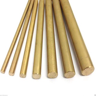 Thanh đồng vàng tròn đặc phi 18mm (đường kính 18mm ) dài 50cm -1m
