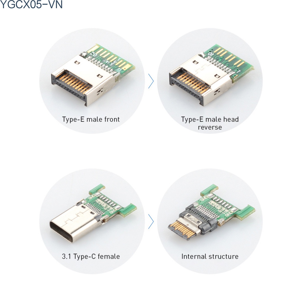 Dây Cáp Nối Dài Chuyển Đổi Usb 3.1 Pci-E Type E Sang Type C 10gb 0.5m | BigBuy360 - bigbuy360.vn