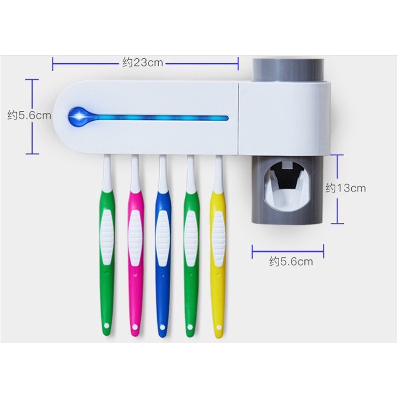 Giá treo bàn chải Kem đánh răng khử khuẩn tia UV công nghệ cao