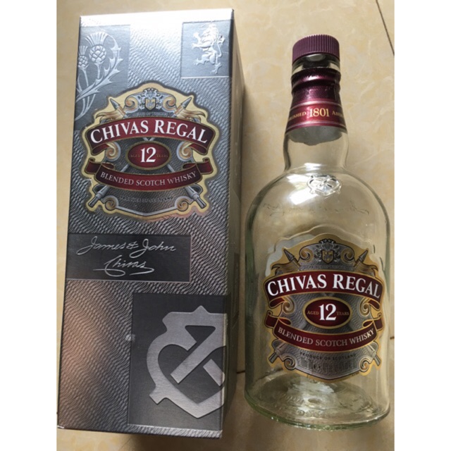 Vỏ chai rượu Chivas 12 loại 750ml