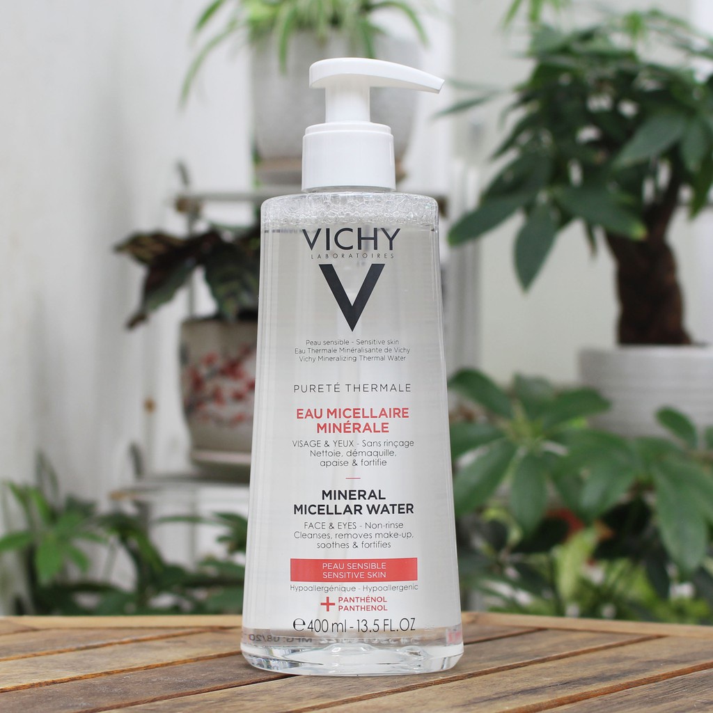 Nước tẩy trang cho da nhạy cảm Vichy Mineral Micellar Water Pureté Thermale 200ml [Chính Hãng]