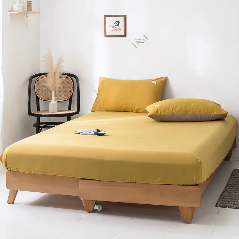 Bộ chăn ga gối đệm 3 món, drap giường cotton tici cao cấp loại 1, vải dày đẹp
