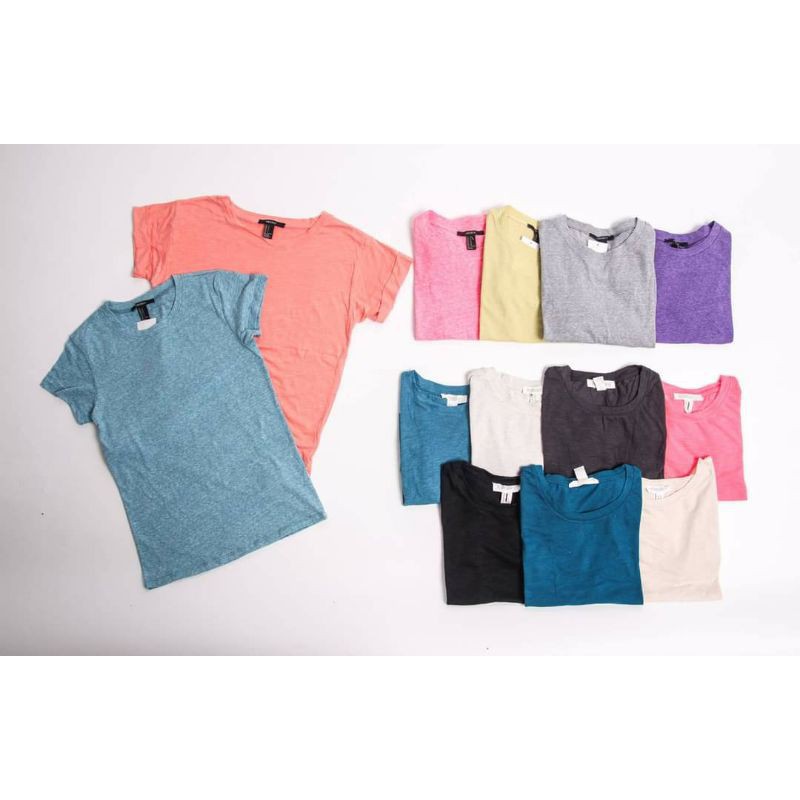 áo thun basic tay lỡ F21 VNXK cotton giá rẻ . '