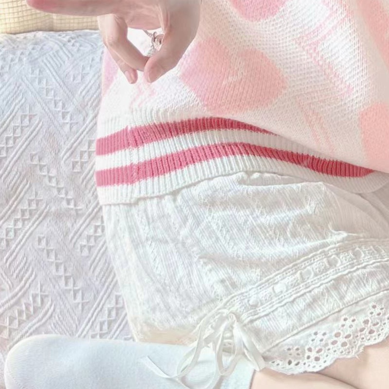 Thắt Lưng Co Giãn Màu Trơn Phối Ren Và Nơ Phong Cách Victoria Cổ Điển Cho Nữ