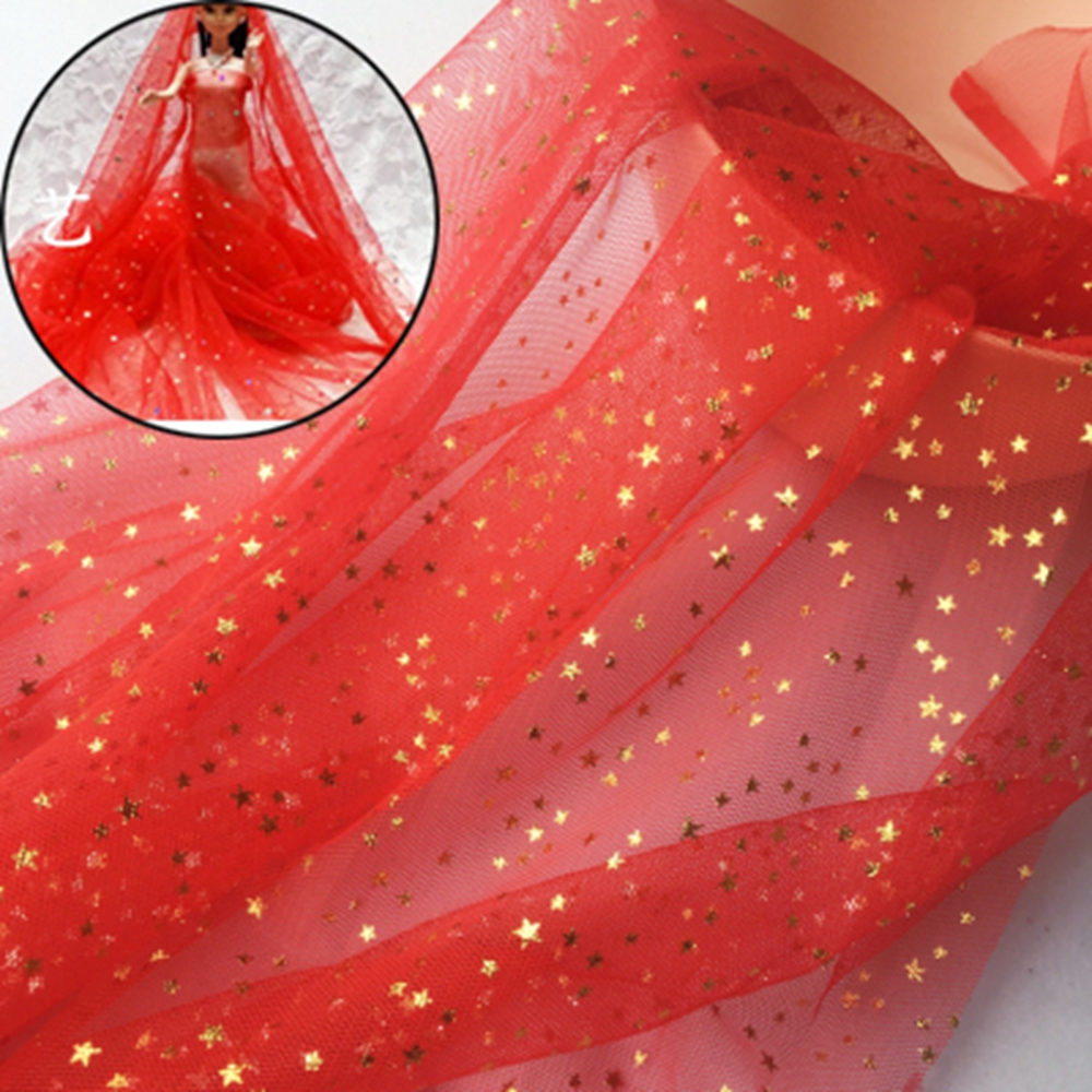 Vải lưới làm đầm búp bê 13 màu lựa chọn 50cm*150cm