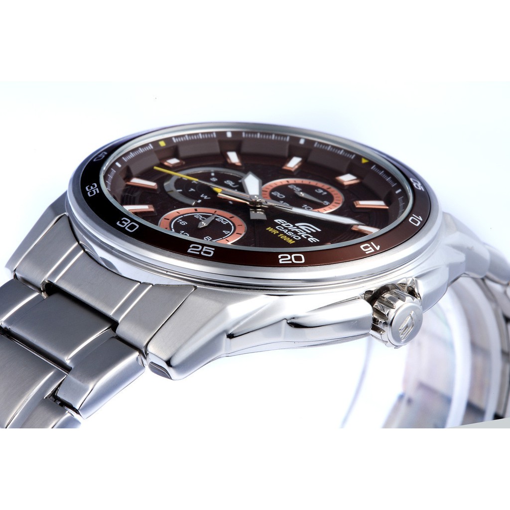 Đồng hồ nam Casio Edifice chính hãng EF-334D, dây kim loại.