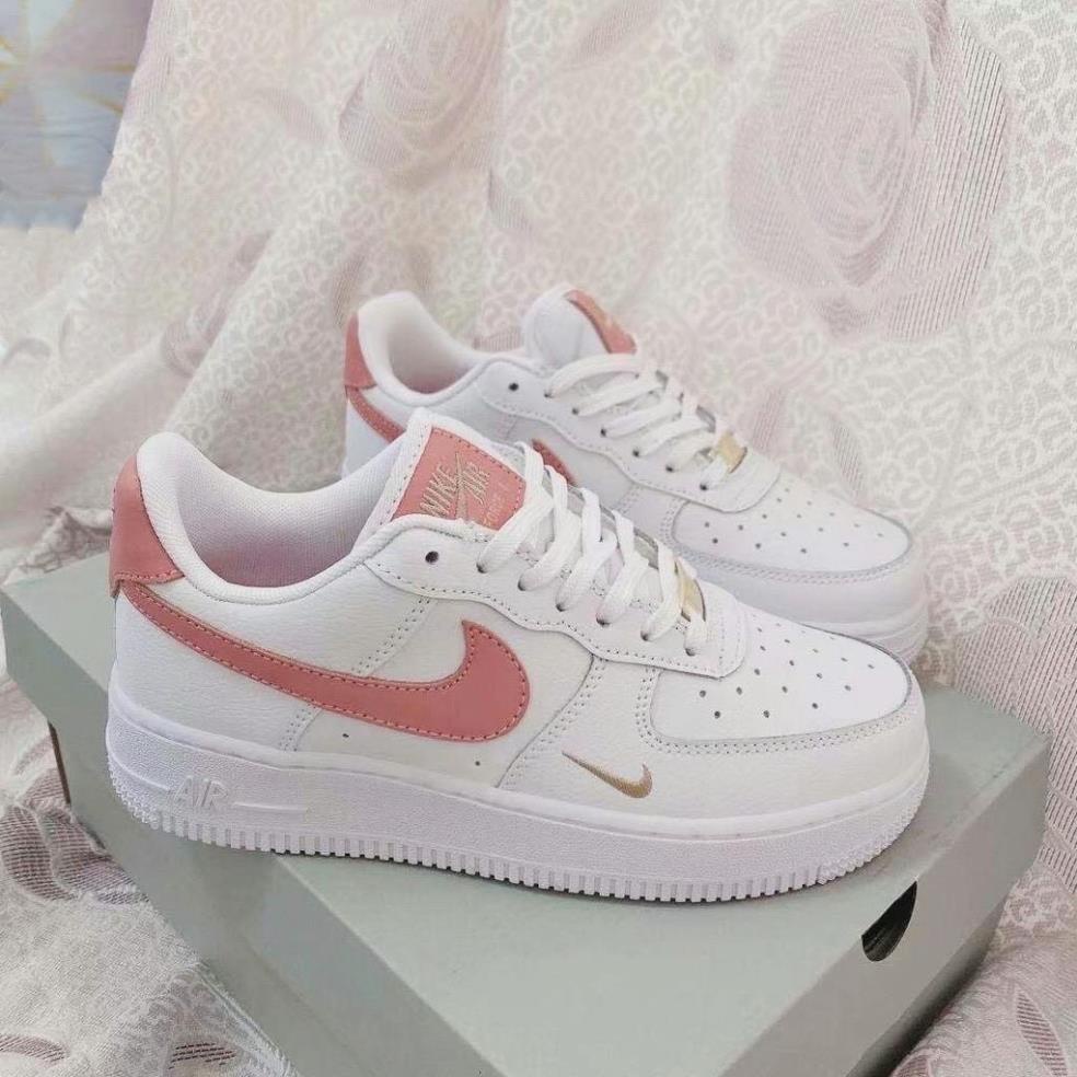 ✅shopgiayphutho19✅Giày AF1 Force Trắng Vệt Hồng Trend, Giày Thể Thao Sneaker Ban Nữ Bản Đẹp Mẫu Mới Hót 2022