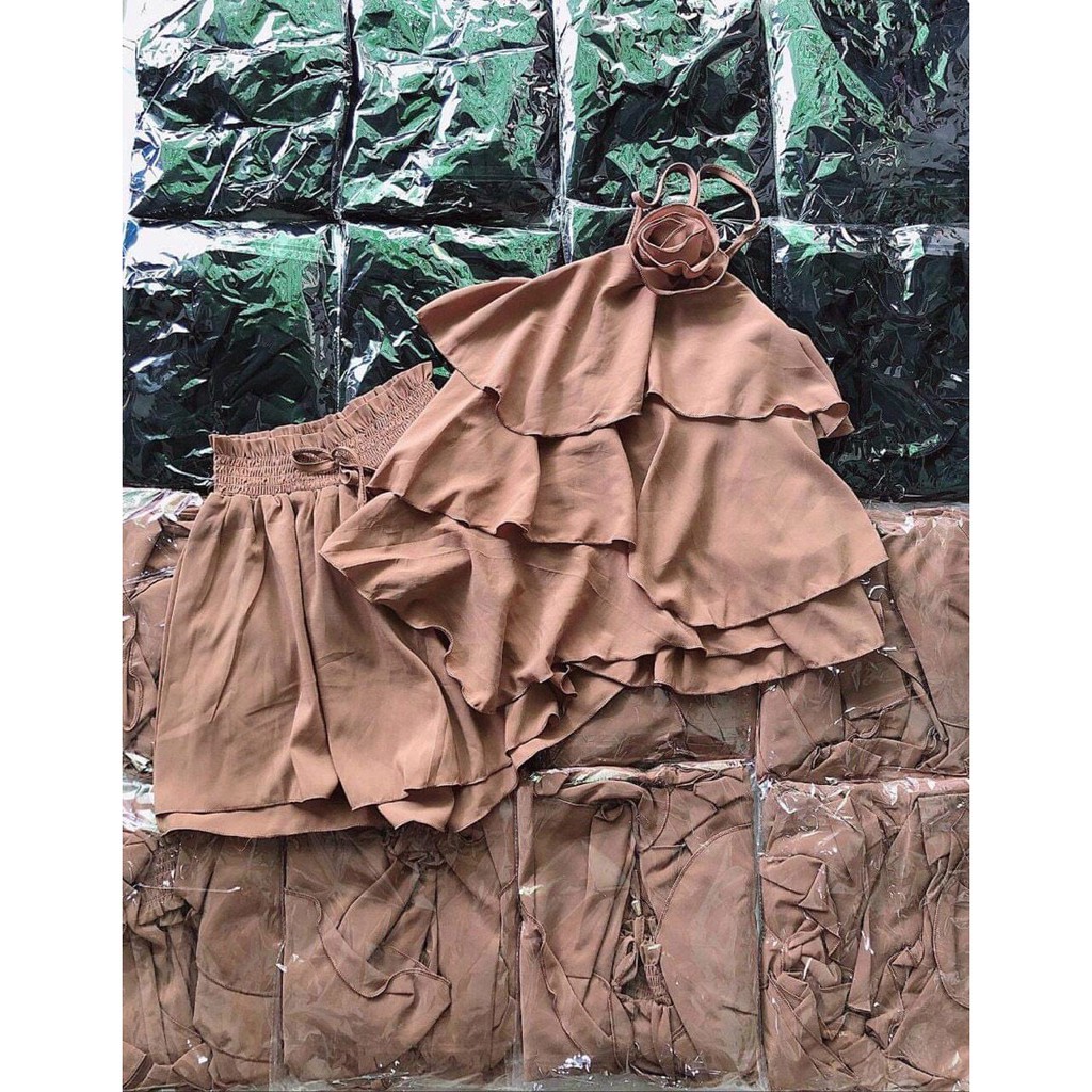 Set áo yếm tầng kèm quần siêu xinh lyn8 | BigBuy360 - bigbuy360.vn
