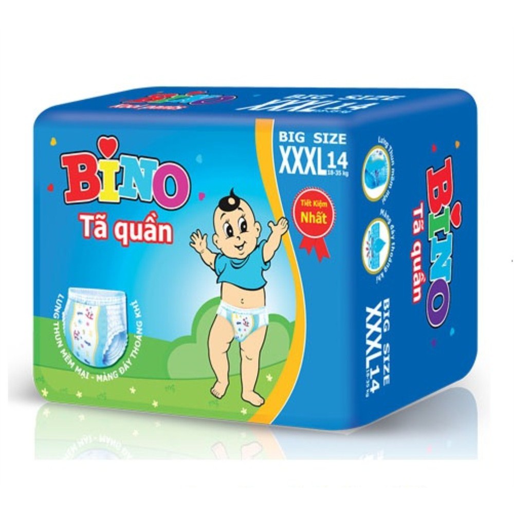 Tã quần sumo bigsize Bino Nhật Bản XXXL14 miếng (18-35kg)