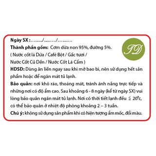 Mứt dừa non Bến Tre Homemade
